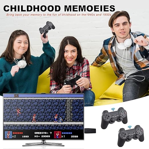 Retro Funs M8 Retro Game Console Built-in 21000+ Many Classic Games