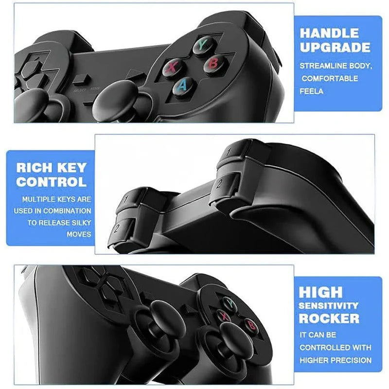 Wireless Console Video Game with Game Stick, Wireless Remotes & USB Cable (5-10 Years) | 1-2 Players Game