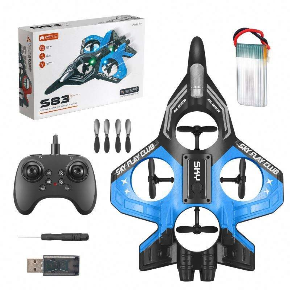 Jet Fighter RC Drone – 4 Rotor Aircraft Toy